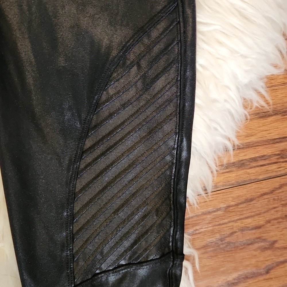 Spanx Faux Leather Moto Leggings - Picture 3 of 4